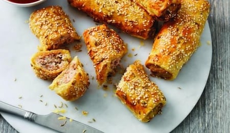 Mini Pork and Fennel Sausage Rolls - Perfect for entertaining!
