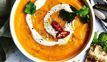 Thai Style Pumpkin Soup (Vegan)