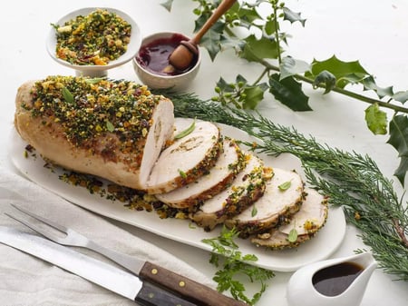 Whole Turkey Breast with Stuffing & Gravy