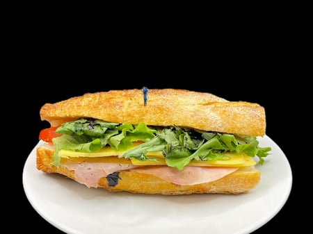 Ham Cheese Lettuce and Tomato Sandwich