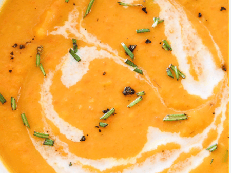 Pumpkin and Rosemary Soup - FROZEN DOWN