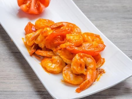 62. 茄酱拌虾 Prawn with Tomato Sauce