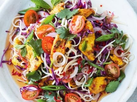 Vietnamese style Lemon Chicken salad