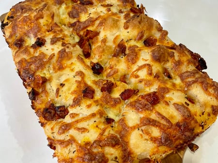 Semi Dried Tomato & Mozzarella Sourdough Focaccia