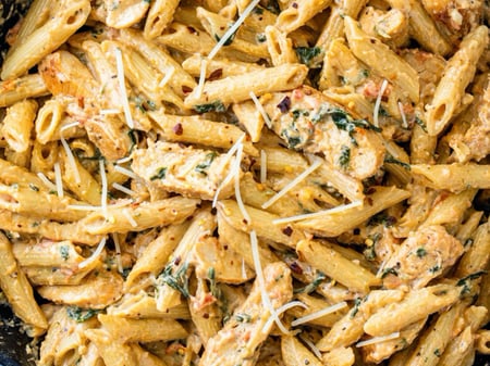 Chicken, Mushroom and Leek Penne Bake