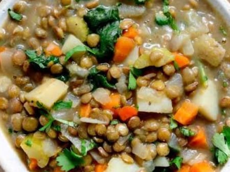 Vegan: Lentil Stew with Vegetables