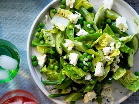 Cos, Pea, Fennel & Cucumber Salad