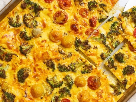 Steamed Vegetable Frittata 478 Calories