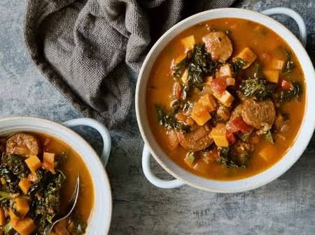 Potato, Chorizo & Kale Stew