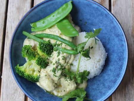 Green Thai Chicken Curry & Rice