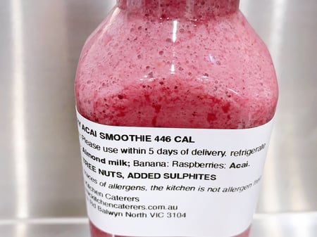 Raspberry Acai Smoothie 334Cal - Vegan & Gluten Free