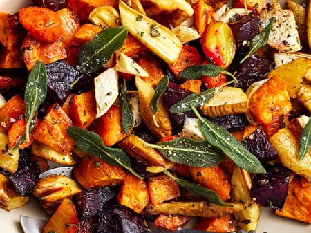 Roasted root vegetables