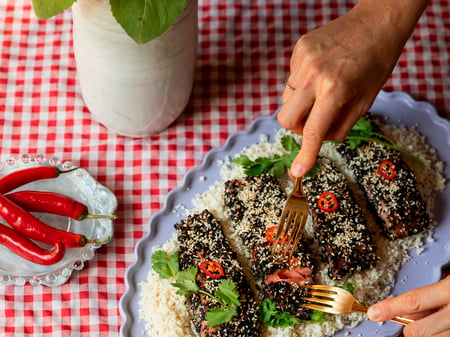 Sesame Crusted Ocean Trout