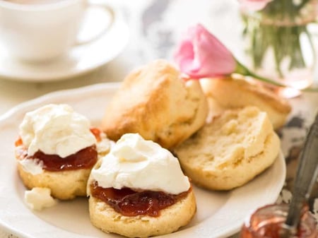 Scones with Jam & Cream (Bake at Home)