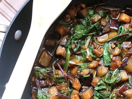 Braised Tofu, Eggplant & Blackbean Fancy Rice