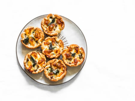 FROZEN DOWN FAVORITE - Mini sweet potato, rosemary aand feta quiche