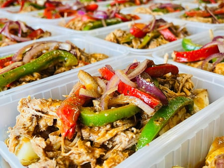 Vegan Pulled Jackfruit Fajita with Roasted Vegetables