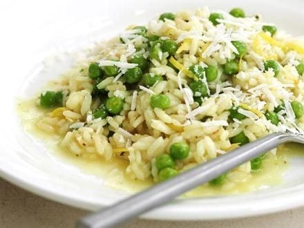 Salmon, Leek  and Pea Risotto