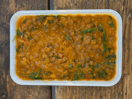 Vegan Lentil and Spinach Dahl