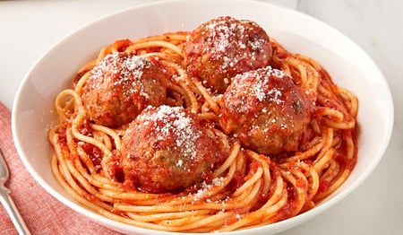 Spaghetti & Italian Pork Meatballs