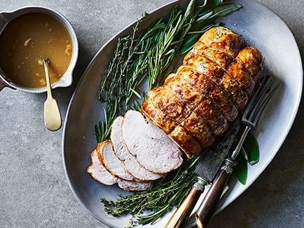 Free-range Turkey Breast w Fig & Sage Stuffing