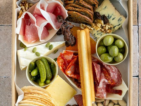 Gourmet Charcuterie & Cheese Box (Serves 2-4 people)