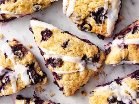 Blueberry White Chocolate Scone