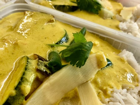 Vegan Thai Yellow Curry with Basmati Rice
