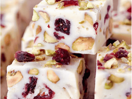 Cranberry Pistachio Fudge