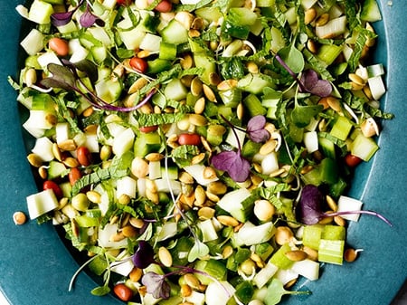 Summer Cucumber & Fennel Quinoa Salad w/ mango chilli  lime dressing