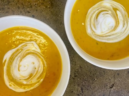 Pumpkin, Coconut and Ginger Soup