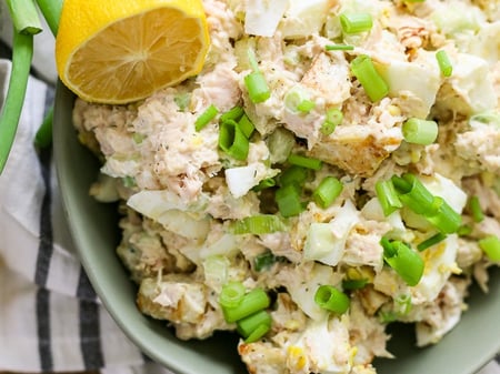 Potato Salad w/ Tuna, Egg & Seeded Mustard Mayo