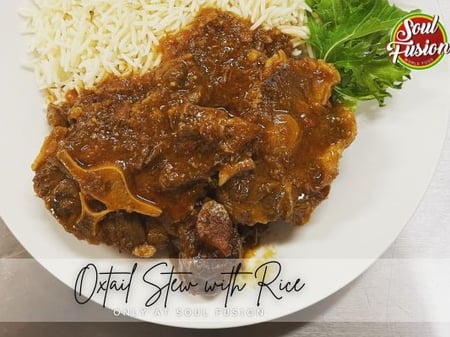 Oxtail stew and Rice