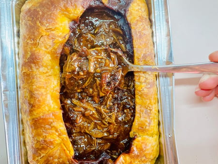 Slow cooked Brisket & Mushroom Pie