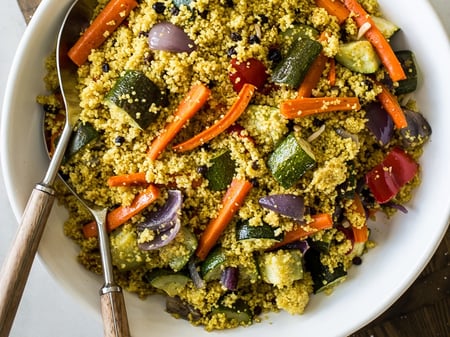 Char Grilled Mediterranean Vegetable Cous Cous COLD