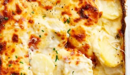 Garlic Parmesan Scalloped Potato