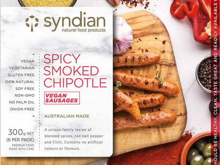 Syndian Spicy Smoked Chipotle Sausages (300g)