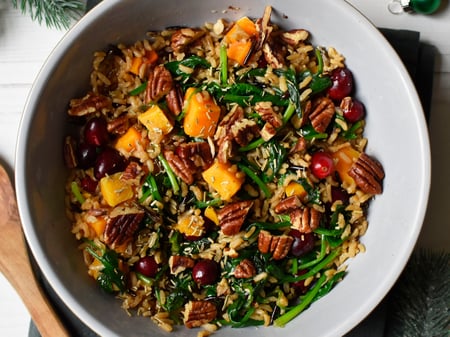 Festive Pumpkin & Wild Rice Salad