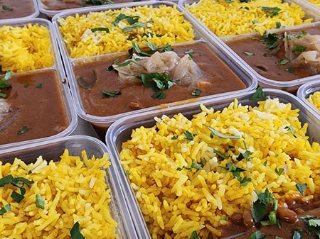 Lamb Biryani with Turmeric Rice Large