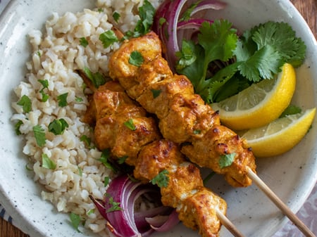 Chicken Tikka With Coriander Lime Rice