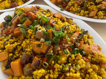 Moroccan Cous Cous with Roast Veg