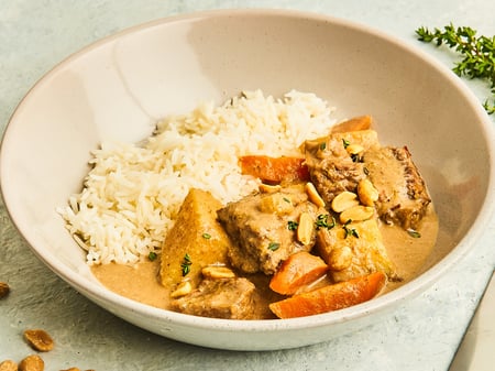 Massaman Curry with Beef and Rice