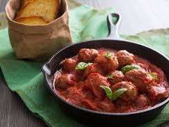 Chicken & Ricotta Meatballs in Basil Tomato Sauce