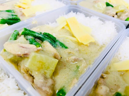 Thai Green Chicken Curry with Rice Large