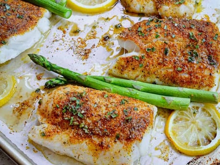 Cod Fillet in Lemon Pepper