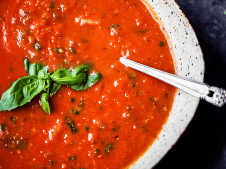 Roasted Tomato & Basil Soup