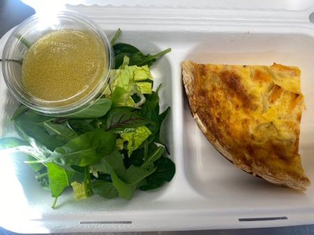 Quiche of the week and salad