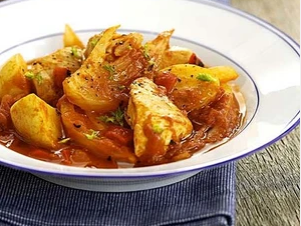 Chicken Fennel and Tomato Ragout with Rigatoni