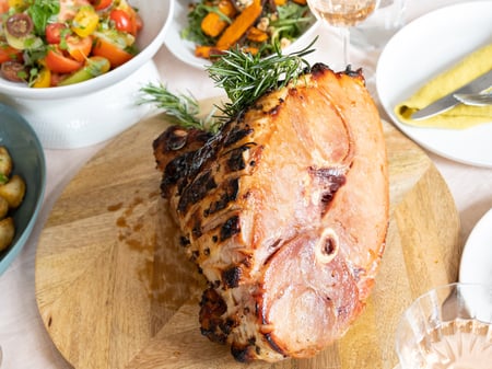 Maple-glazed Christmas Ham