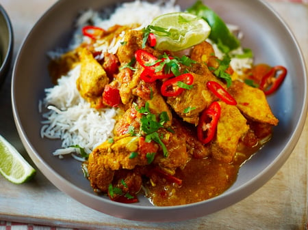 Lamb Jalfrezi with Rice